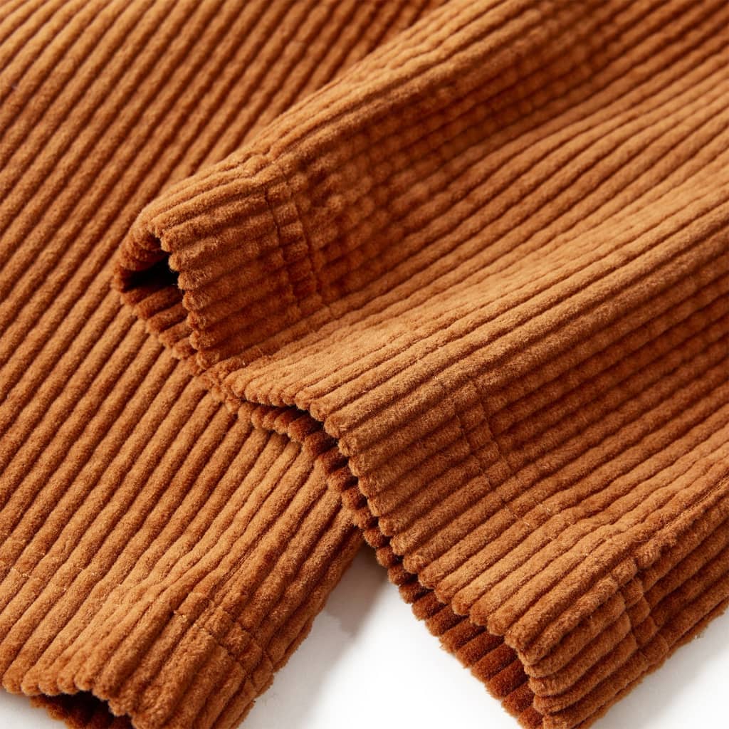 Pantaloni per Bambini in Velluto a Coste Cognac 116 13931