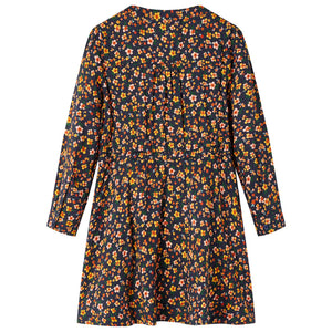 Abito da Bambina a Maniche Lunghe Blu Marino 104cod mxl 132468