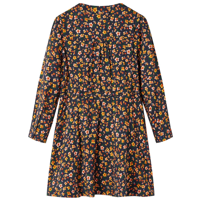 Abito da Bambina a Maniche Lunghe Blu Marino 128cod mxl 132469