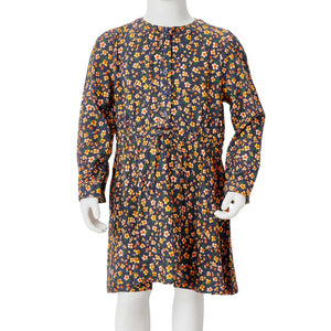 Abito da Bambina a Maniche Lunghe Blu Marino 128 13952