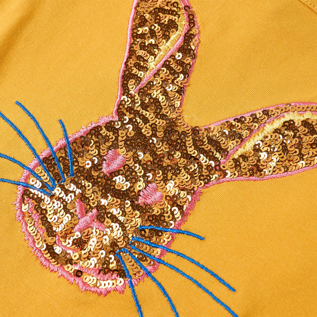 Maglietta da Bambina a Maniche Lunghe Ocra 116