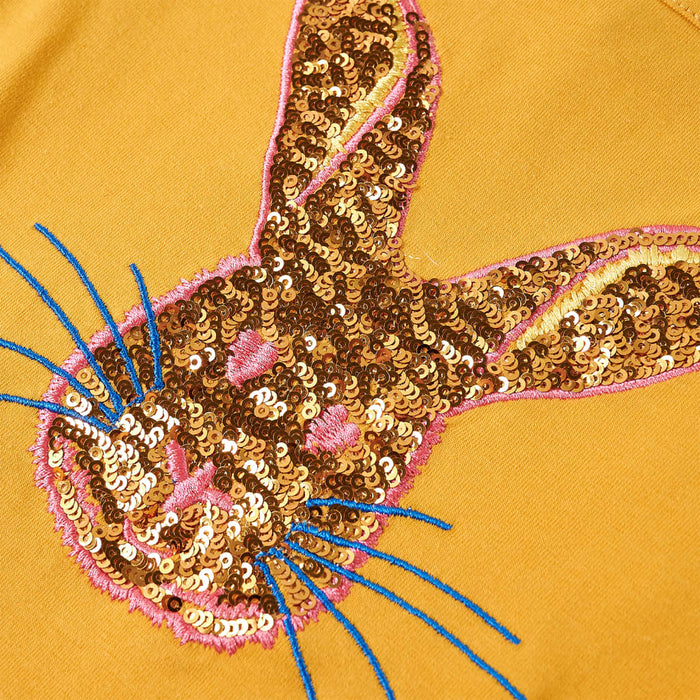 Maglietta da Bambina a Maniche Lunghe Ocra 116 13966