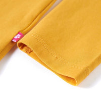 Maglietta da Bambina a Maniche Lunghe Ocra 116 13966