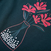 Maglietta da Bambina a Maniche Lunghe Verde Scuro 92