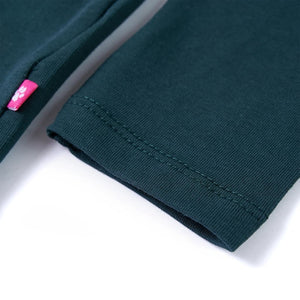 Maglietta da Bambina a Maniche Lunghe Verde Scuro 92