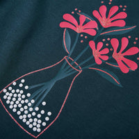 Maglietta da Bambina a Maniche Lunghe Verde Scuro 104 13980