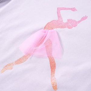 Maglietta da Bambina a Maniche Lunghe Lilla Chiaro 92 13994