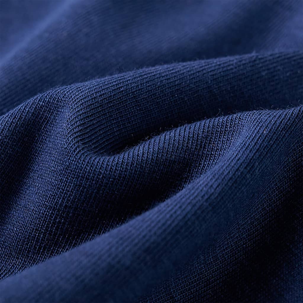 Maglietta da Bambina Maniche Lunghe Blu Marino 128 14002