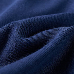 Maglietta da Bambina Maniche Lunghe Blu Marino 128 14002