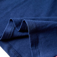 Maglietta da Bambina Maniche Lunghe Blu Marino 92 14064