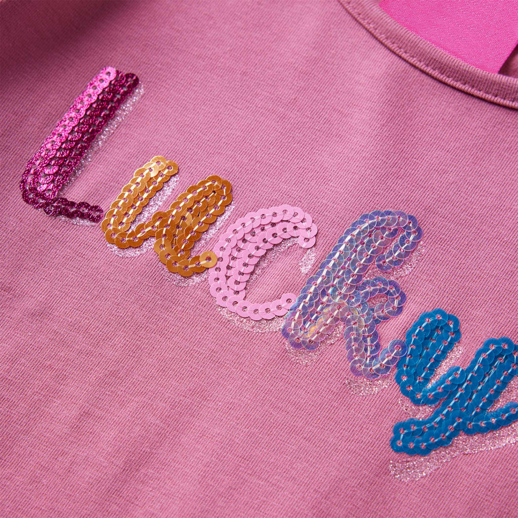 Maglietta da Bambina Maniche Lunghe Lampone 104 14070