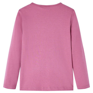 Maglietta da Bambina Maniche Lunghe Lampone 116