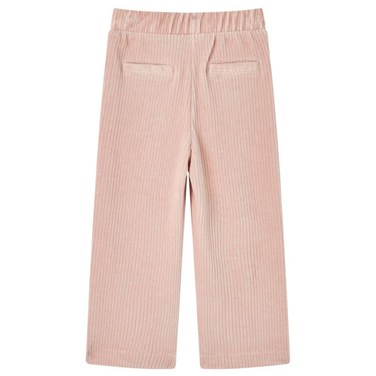 Pantaloni per Bambini in Velluto a Coste Rosa Chiaro 116 14076