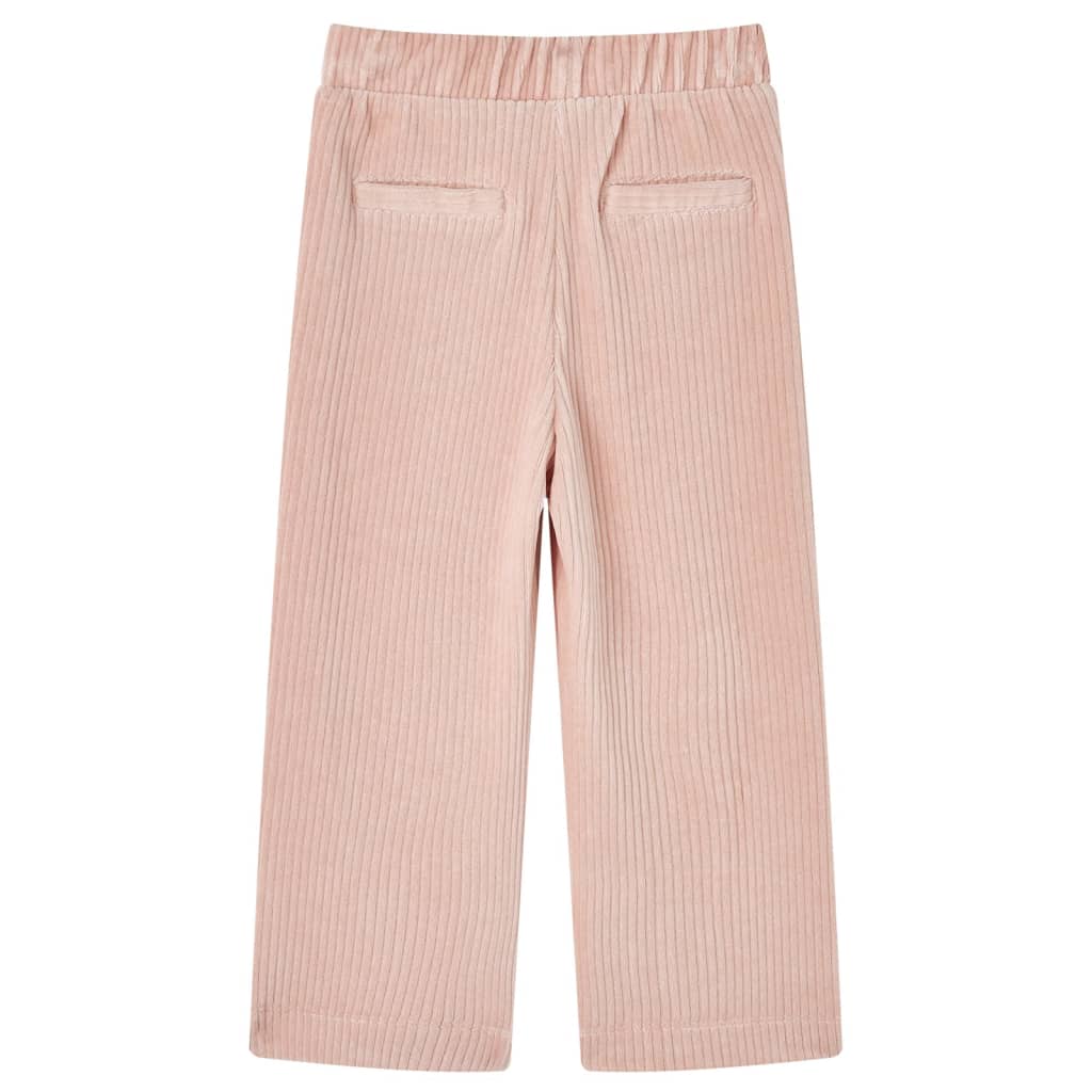 Pantaloni per Bambini in Velluto a Coste Rosa Chiaro 128 14077