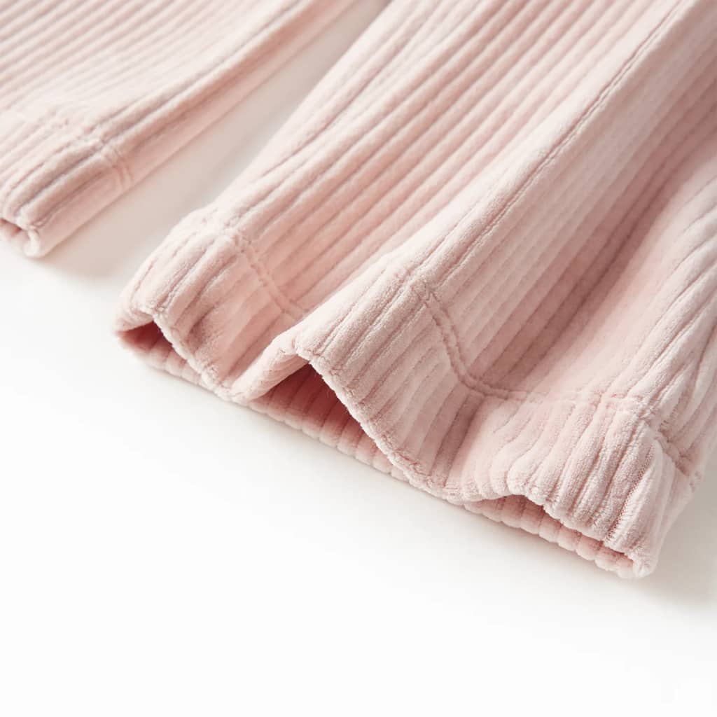 Pantaloni per Bambini in Velluto a Coste Rosa Chiaro 128 14077