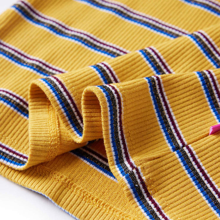 Maglietta da Bambina a Maniche Lunghe Ocra 92 14109