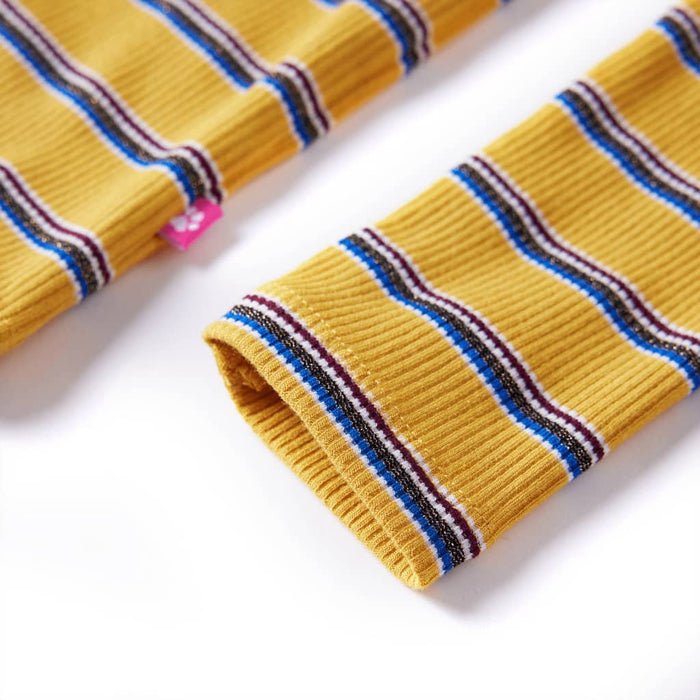 Maglietta da Bambina a Maniche Lunghe Ocra 128 14112