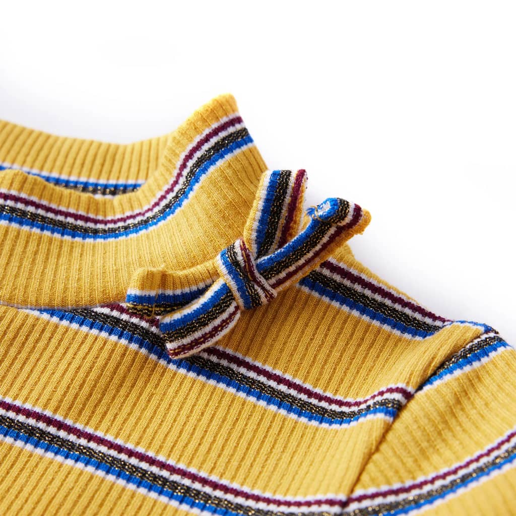 Maglietta da Bambina a Maniche Lunghe Ocra 140 14113