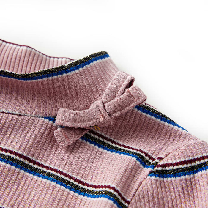 Maglietta da Bambina a Maniche Lunghe Rosa Chiaro 128 14117