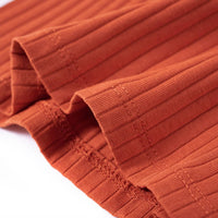 Maglietta da Bambina a Maniche Lunghe Arancione Bruciato 92