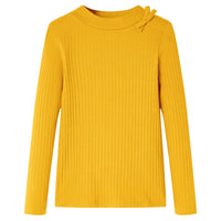 Maglietta da Bambina a Maniche Lunghe Ocra 92