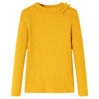 Maglietta da Bambina a Maniche Lunghe Ocra 116