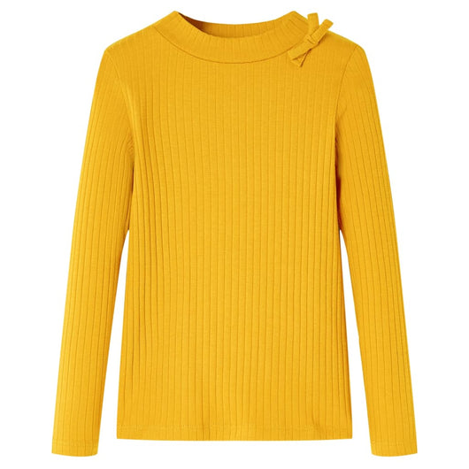 Maglietta da Bambina a Maniche Lunghe Ocra 116