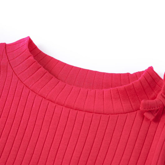 Maglietta da Bambina a Maniche Lunghe Fucsia 104 14140