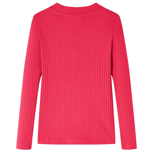 Maglietta da Bambina a Maniche Lunghe Fucsia 128 14142