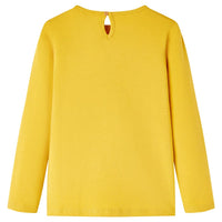 Maglietta da Bambina a Maniche Lunghe Ocra 140cod mxl 132291