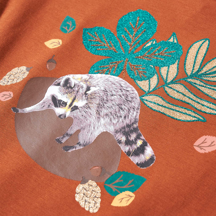 Maglietta da Bambina a Maniche Lunghe Cognac 140 14173