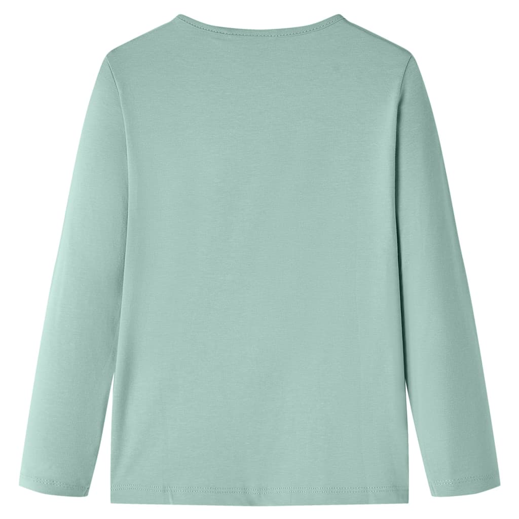 Maglietta da Bambina Maniche Lunghe Menta Medio 104cod mxl 108638