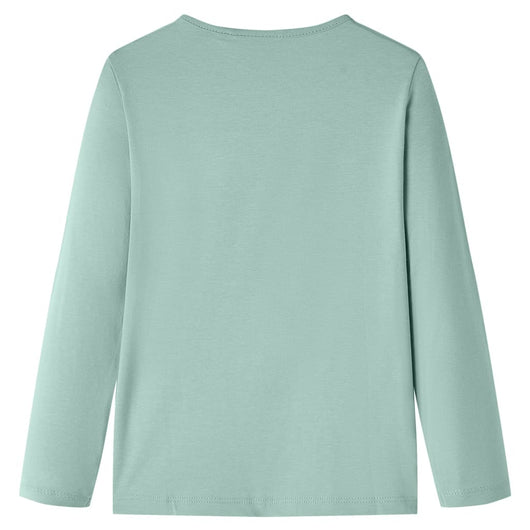 Maglietta da Bambina Maniche Lunghe Menta Medio 104cod mxl 108638