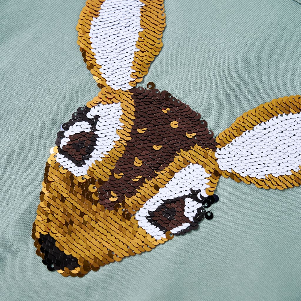 Maglietta da Bambina Maniche Lunghe Menta Medio 116 14186