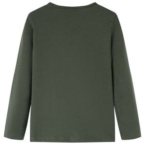 Maglietta da Bambina a Maniche Lunghe Khaki 92