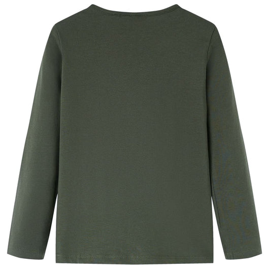 Maglietta da Bambina a Maniche Lunghe Khaki 92 14204