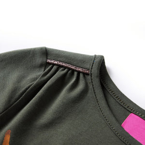 Maglietta da Bambina a Maniche Lunghe Khaki 92