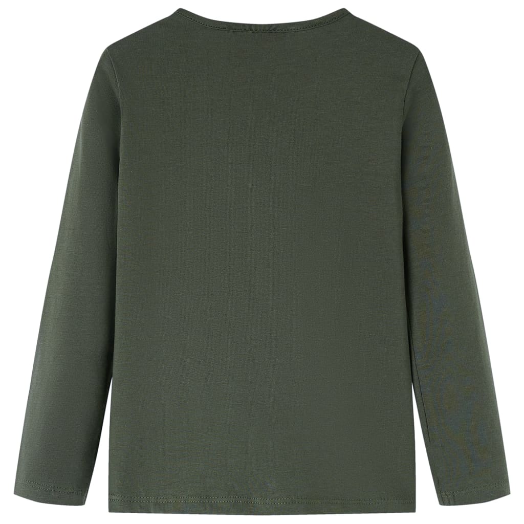 Maglietta da Bambina a Maniche Lunghe Khaki 104 14205