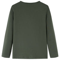 Maglietta da Bambina a Maniche Lunghe Khaki 116 14206