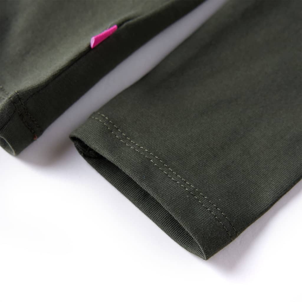 Maglietta da Bambina a Maniche Lunghe Khaki 140 14208