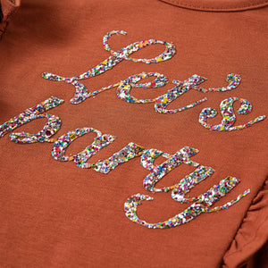 Maglietta da Bambina a Maniche Lunghe Cognac 92 14214