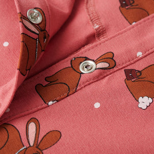 Tutina con Cappuccio da Bambina Rosa Antico 92 14234