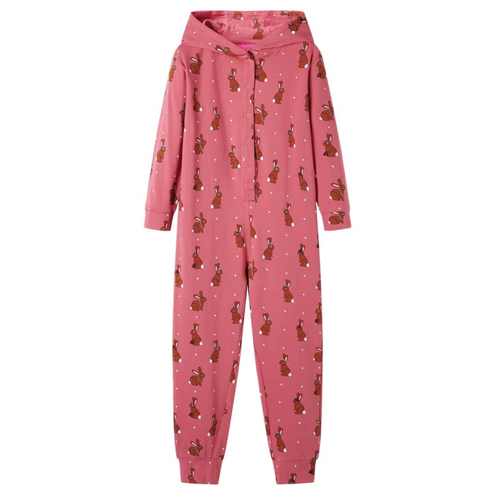 Tutina con Cappuccio da Bambina Rosa Antico 104cod mxl 86338