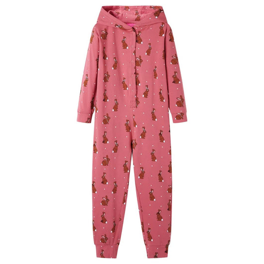 Tutina con Cappuccio da Bambina Rosa Antico 116cod mxl 110310