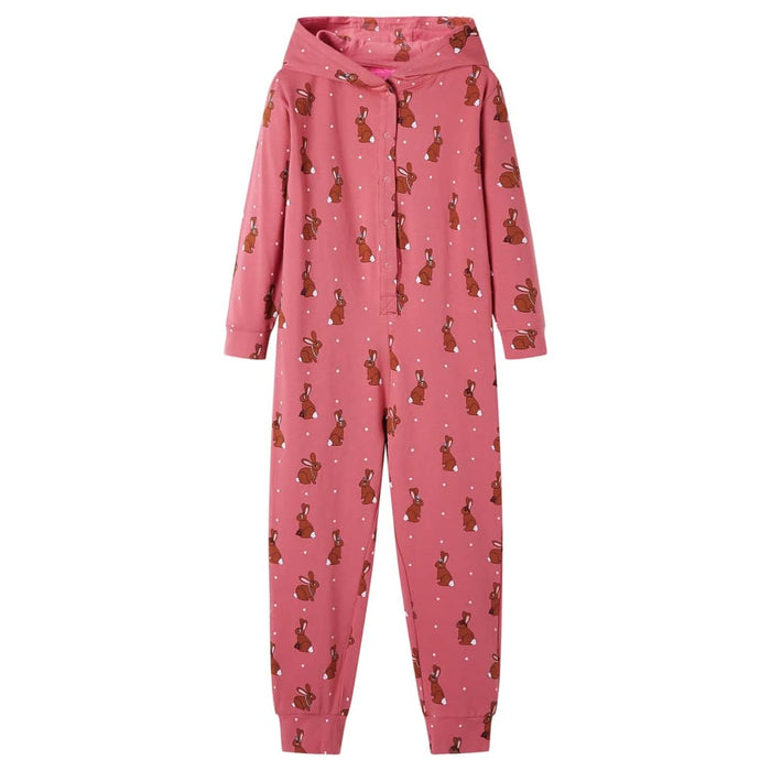 Tutina con Cappuccio da Bambina Rosa Antico 116cod mxl 110310