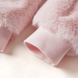 Giacca per Bambini in Pelliccia Sintetica Rosa 92 14249