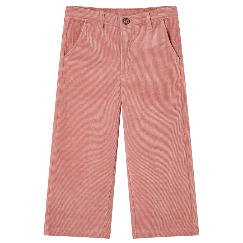 Pantaloni per Bambini in Velluto a Coste Rosa Antico 104cod mxl 108651
