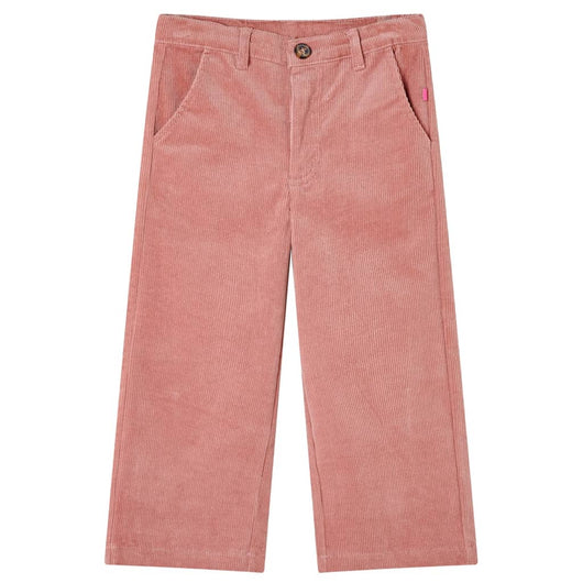 Pantaloni per Bambini in Velluto a Coste Rosa Antico 104cod mxl 108651