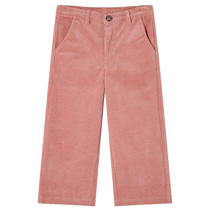 Pantaloni per Bambini in Velluto a Coste Rosa Antico 104cod mxl 108651