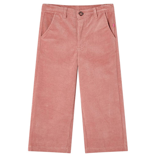 Pantaloni per Bambini in Velluto a Coste Rosa Antico 140cod mxl 84694